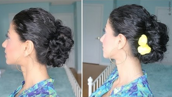Прическа с накрученными волосами фото
